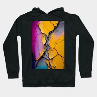 Chaotic Yellow - Abstract Alcohol Ink Resin Art Hoodie